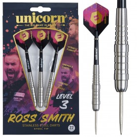 дартс,дартс,стрелички,дартс,пера,игри,unicorn,darts,steel,tip,darts,set,|,level,3,|,ross,'smudger',smith,|,natural,stainless,ste