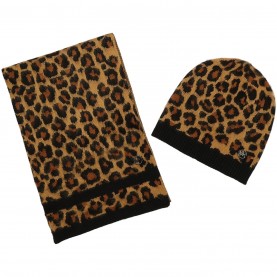 аксесоари,на,разпродажба,michael,michael,kors,leopard,print,set,dark,camel