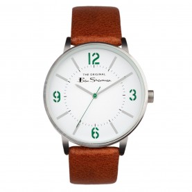 часовник,бижутерия,часовници,ben,sherman,ben,watch,sn99,silver,brown