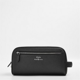 несесер,аксесоари,на,разпродажба,polo,ralph,lauren,pebble,leather,wash,bag,black