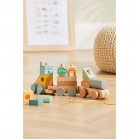 tooky,toy,wooden,pull,along,train,multi
