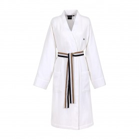 Boss Home Kimono-Style Cotton Bathrobe - White boss,home,kimono,style,cotton,bathrobe,white
