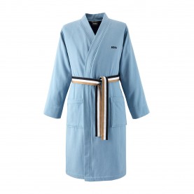 Boss Home Kimono-Style Cotton Bathrobe - Horizon boss,home,kimono,style,cotton,bathrobe,horizon