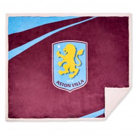 Team Aston Villa Officially Licensed Sherpa Fleece Blanket 152 x 117 cm - Aston Villa FC подаръци,и,играчки,домашни,потреби,спално,бельо,и,комплекти,team,aston,villa,officially,licensed,sherpa,fleece,blanket,152,x,117,cm,aston,villa,fc