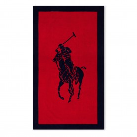 Хавлиена кърпа Ralph Lauren Home Polo Jacquard Beach Towel - Navy Red хавлиена,кърпа,хавлии,аксесоари,на,разпродажба,ralph,lauren,home,polo,jacquard,beach,towel,navy,red