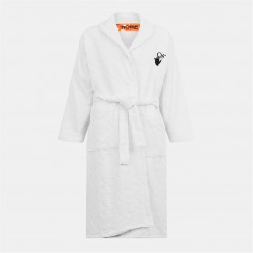off,white,unisex,mono,bathrobe,monogram,design,creme