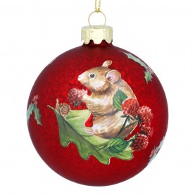 аксесоари,на,разпродажба,gisela,graham,gisela,glass,bauble,99,red,mouse