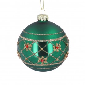 аксесоари,на,разпродажба,gisela,graham,gisela,glass,bauble,99,shiny,green