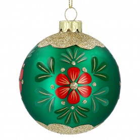 аксесоари,на,разпродажба,gisela,graham,gisela,glass,bauble,99,green,floral
