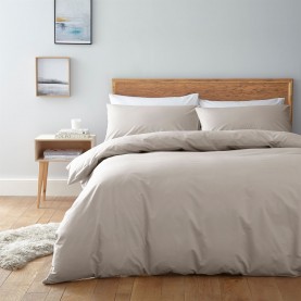 Linea Egyptian 200 Thread Count Duvet Cover - Stone спално,бельо,и,комплекти,linea,egyptian,200,thread,count,duvet,cover,stone