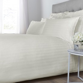 Hotel Collection Woven Stripe Oxford Square Pillowcase Pair - Cream hotel,collection,woven,stripe,oxford,square,pillowcase,pair,cream