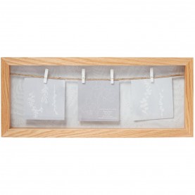 Linea Peg Frame 3 Aperture - Light Wood домашни,потреби,linea,peg,frame,3,aperture,light,wood