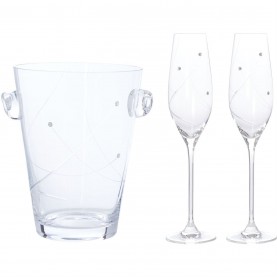домашни,потреби,аксесоари,за,кухня,linea,angelina,swarovski,crystal,ice,bucket,and,flutes,clear