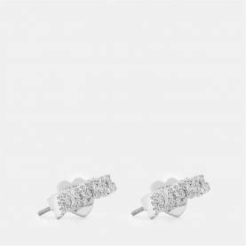 KATE SPADE Women's Geometric Metallic Stud Earrings - Clear/Silver бижутерия,kate,spade,women's,geometric,metallic,stud,earrings,clear,silver