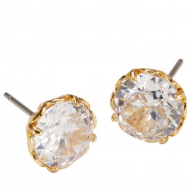 бижутерия,kate,spade,that,sparkle,round,stud,earrings,clear,gold
