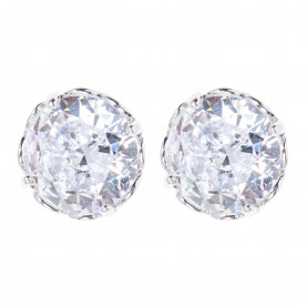 бижутерия,kate,spade,that,sparkle,round,stud,earrings,clear,silver
