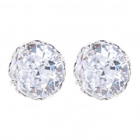 бижутерия,аксесоари,на,разпродажба,kate,spade,that,sparkle,round,stud,earrings,clear,silver