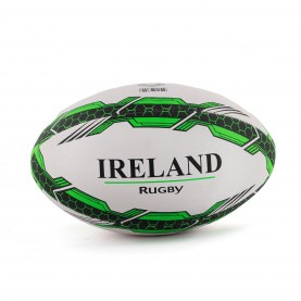 Team Ireland Rugby Ball Size 5 - White/Green ръгби,фланелки,игри,team,ireland,rugby,ball,size,5,white,green