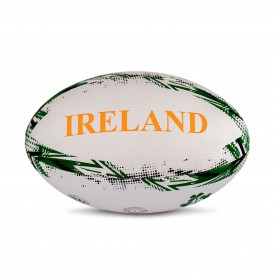 Official Ireland Midi Rugby Ball - White/Green ръгби,фланелки,игри,official,ireland,midi,rugby,ball,white,green