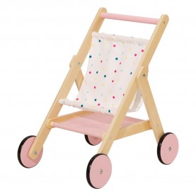 Tooky Toy Wooden Dolls Pushchair - Multi tooky,toy,wooden,dolls,pushchair,multi