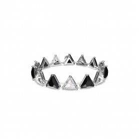 swarovski,tennis,bracelet,triangle,cut,pink,rose,gold,tone,plated,jet,rhs