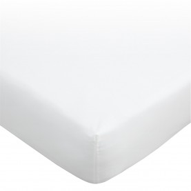Biba 180 Thread Count White Fitted Sheet - White спално,бельо,и,комплекти,biba,180,thread,count,white,fitted,sheet,white