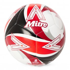 Футболна топка Mitre Mens FA Cup Play Leather Football - White/Red футболна,топка,футбол,игри,mitre,men,s,fa,cup,play,leather,football,white,red