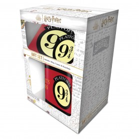 Character Harry Potter Platform 9 3/4 Mug Coaster & Keychain Novelty Gift Set - Harry Potter подаръци,и,играчки,character,harry,potter,platform,9,3,4,mug,coaster,&,keychain,novelty,gift,set,harry,potter