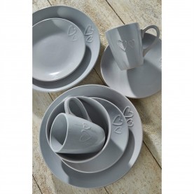 аксесоари,за,кухня,homelife,16,piece,heart,embossed,dinner,set,grey
