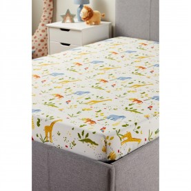 спално,бельо,и,комплекти,аксесоари,на,разпродажба,homelife,safari,animals,fitted,sheet,multi