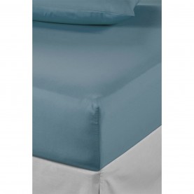 спално,бельо,и,комплекти,homelife,non,iron,plain,dyed,fitted,sheet,blue