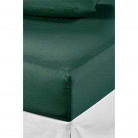 спално,бельо,и,комплекти,homelife,non,iron,plain,dyed,fitted,sheet,forest,green