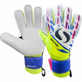Вратарски ръкавици Sondico Aerospine Goalkeeper Gloves - White/Blue вратарски,ръкавици,футбол,sondico,aerospine,goalkeeper,gloves,white,blue