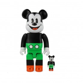 bearbrick,mickey,mouse,1930s,poster,400pct.,+,100pct.,figures,blue