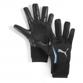 Вратарски ръкавици PUMA ULTRA Ultimate Hybrid Adults Goalkeeper Gloves - Black/Blue вратарски,ръкавици,футбол,puma,ultra,ultimate,hybrid,adults,goalkeeper,gloves,black,blue