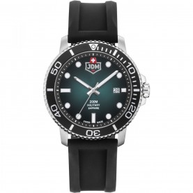 часовник,бижутерия,jdm,military,tango,black,silicone,green,dial,watch,silver,green,and,black
