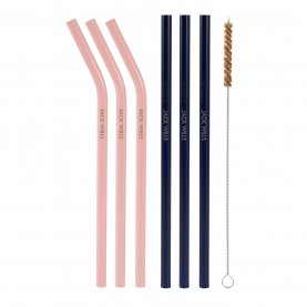 сезонни,и,парти,аксесоари,jack,wills,reusable,stainless,steel,straws,pink,navy
