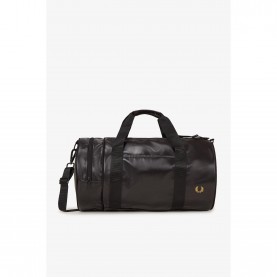Чанта Fred Perry Classic Barrel Bag - Black/Gold 774 чанта,всички,чанти,аксесоари,на,разпродажба,fred,perry,classic,barrel,bag,black,gold,774