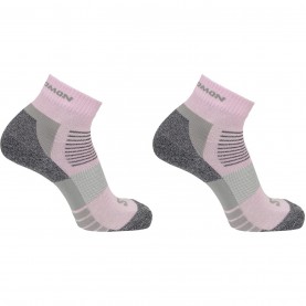Salomon Merino Quarter 2 Pack Walking Sock Womens - Lilac/Grey дамски,летен,каталог,плажен,магазин,почистване,и,защита,salomon,merino,quarter,2,pack,walking,sock,womens,lilac,grey