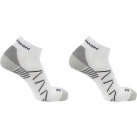 Мъжки чорапи Salomon Hornet Quarter 2 Pack Running Socks Mens - White/Grey мъжки,чорапи,чорапи,за,всеки,ден,всички,чорапи,мъжки,чорапи,всички,фитнес,аксесоари,мъжки,облекла,за,бягане,аксесоари,за,бягане,облекла,за,бягане,salomon,h