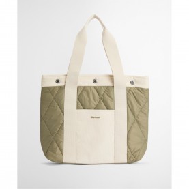 Barbour Healy Quilted Tote Bag - Bleach Olive barbour,healy,quilted,tote,bag,bleach,olive
