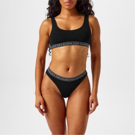бюстие,аксесоари,на,разпродажба,balmain,paris,logo,bralette,black