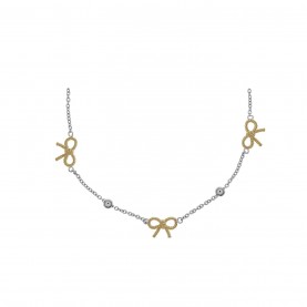 аксесоари,на,разпродажба,olivia,burton,bow,and,ball,two,tone,steel,gold,plate,necklace,slvr
