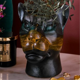 градина,/,на,открито,biba,biba,leopard,head,planter,leopard