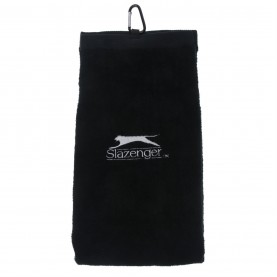 хавлиена,кърпа,хавлии,аксесоари,за,голф,slazenger,golf,bag,towel,with,carabiner,clip,black