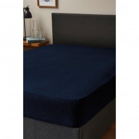 спално,бельо,и,комплекти,homelife,teddy,fleece,fitted,sheet,navy