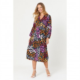 рокля,дамски,поли,и,рокли,дамски,облекла,размер,be,you,floral,midi,dress,black