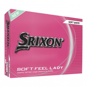 Srixon Soft Feel 12 Pack Ladies - White топки,за,голф,аксесоари,за,голф,игри,srixon,soft,feel,12,pack,ladies,white