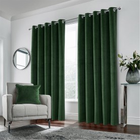 homelife,hampton,velvet,blackout,curtains,green
