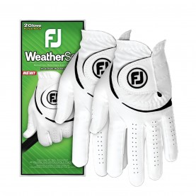 Ръкавици FootJoy WeatherSof 2 Pack Golf Gloves LH - White ръкавици,аксесоари,за,голф,ръкавици,за,голф,footjoy,weathersof,2,pack,golf,gloves,lh,white
